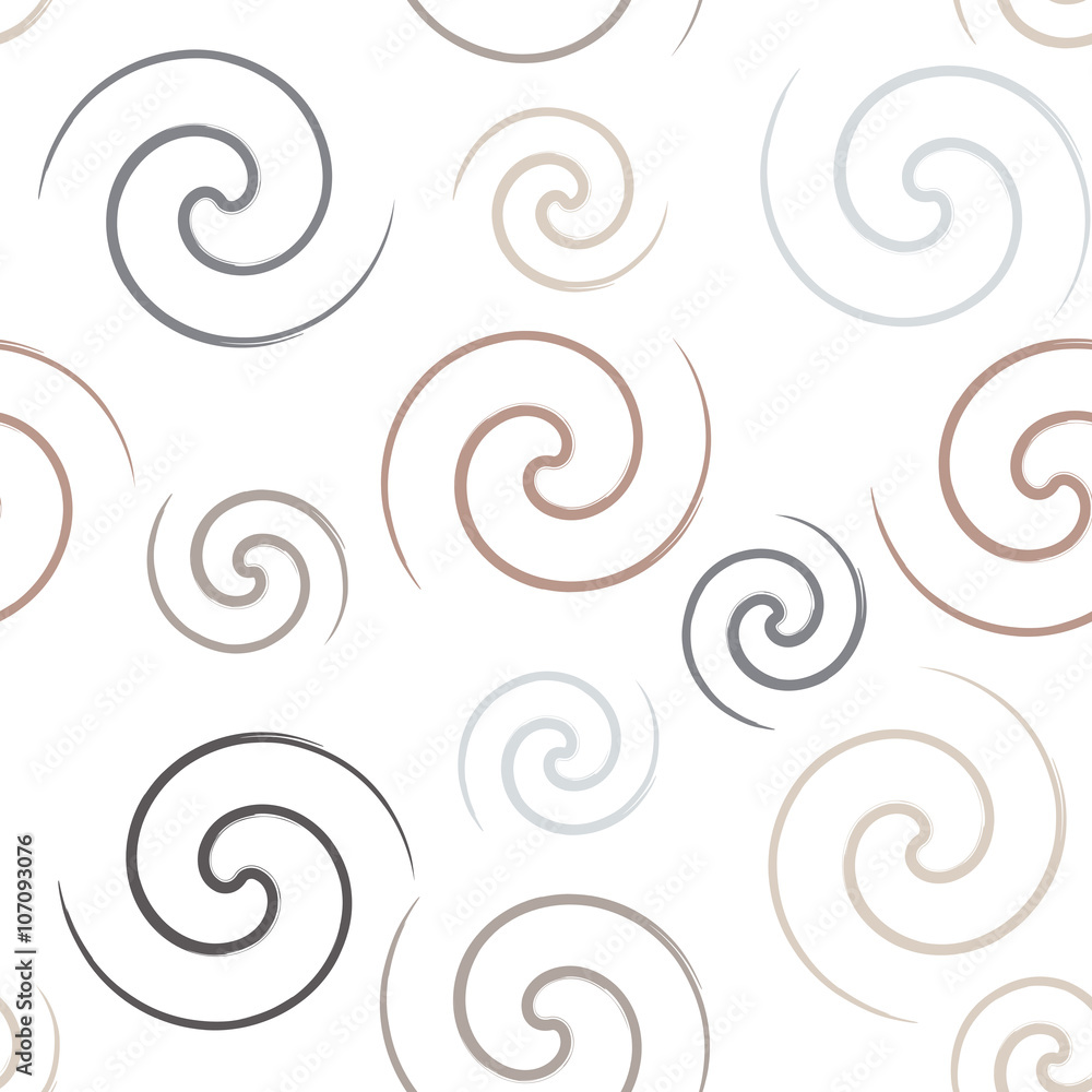 Cute vector seamless pattern . Swirl, brush strokes. Endless texture can be used for printing onto fabric or paper Cute vector seamless pattern . Swirl, brush strokes. Endless texture can be used for printing onto fabric or paper