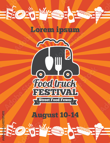 Fast food delivery vector background