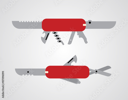 penknife abstract illustration
