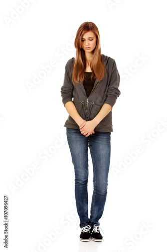 Wallpaper Mural Unhappy and thoughtful teenage woman Torontodigital.ca