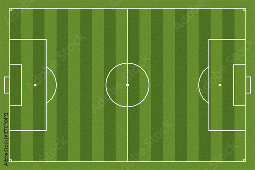 Soccer field, vector illustration