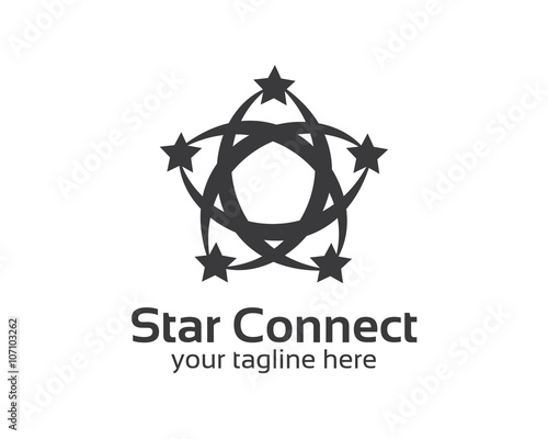 Abstract star business identity logo template. Star vector logo