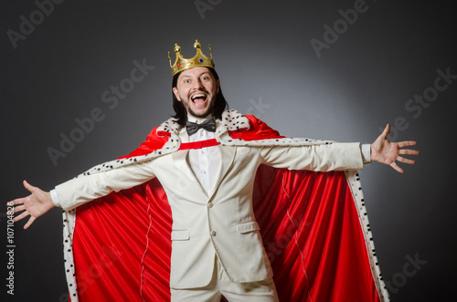 King businessman in royal business concept