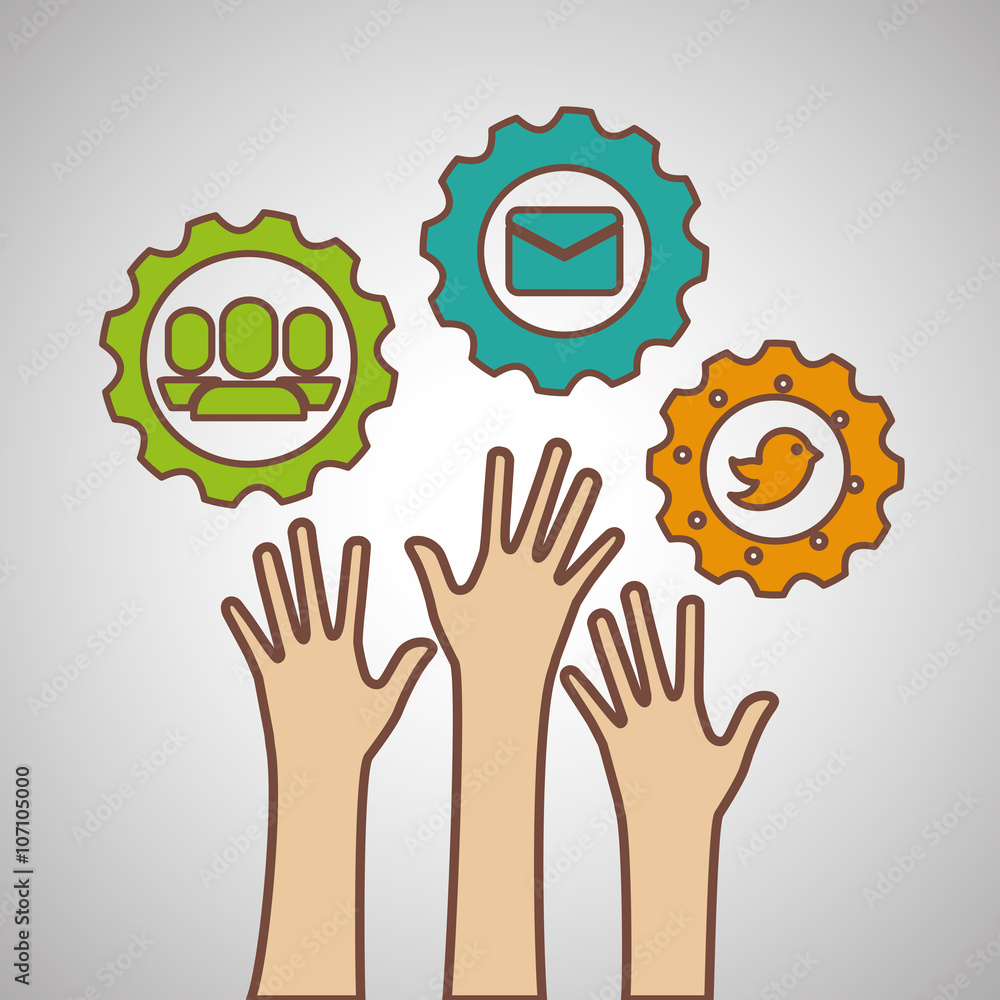 Social media icon design, vector illustration Social media icon design, vector illustration