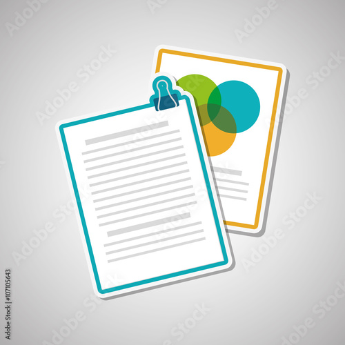 document icon design, vector illustration