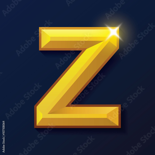 Free Download Alphabet gold colour style - GFXLoad