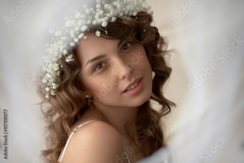 Portrait of girl in soft