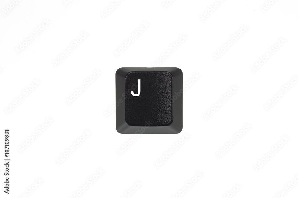 Black Computer Keyboard Key J Black Computer Keyboard Key J
