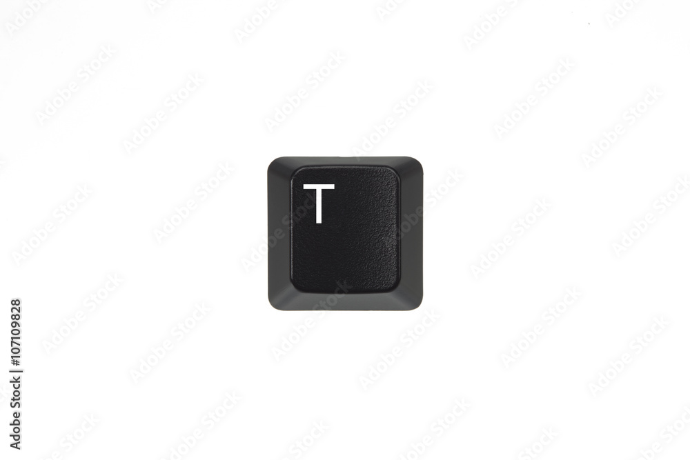 Black Computer Keyboard Key T Black Computer Keyboard Key T