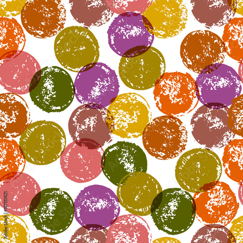 Colorful grunge painted cir...