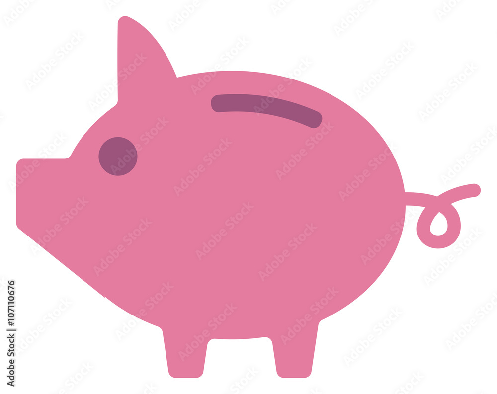 Fototapeta premium Pink piggy bank