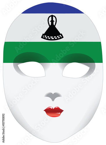 Bandana in the form of the national flag Lesotho
