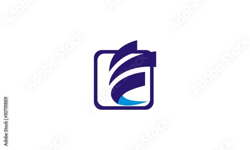 Group square of stairs abstract vector and logo design or template