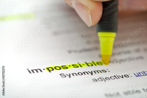 Slika na platnu highlighting impossible
