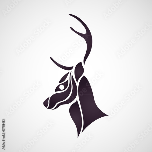 Deer logo vector