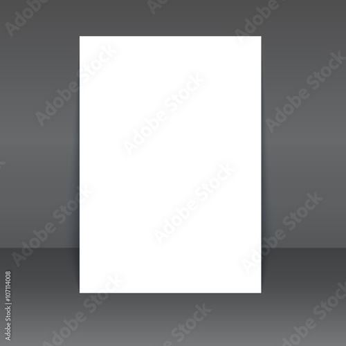 Blank poster vector Mock-Up