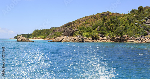 Beautiful Curieuse Island in Indian Ocean.