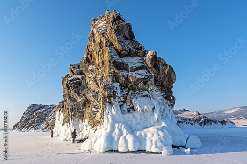 Oltrek island on lake Baikal 