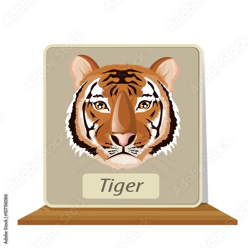 Fototapeta Naklejka Na Ścianę i Meble -  illustration. tiger