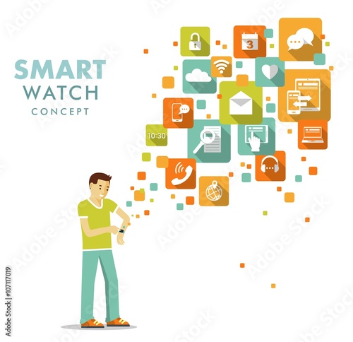 Smart watch using concept