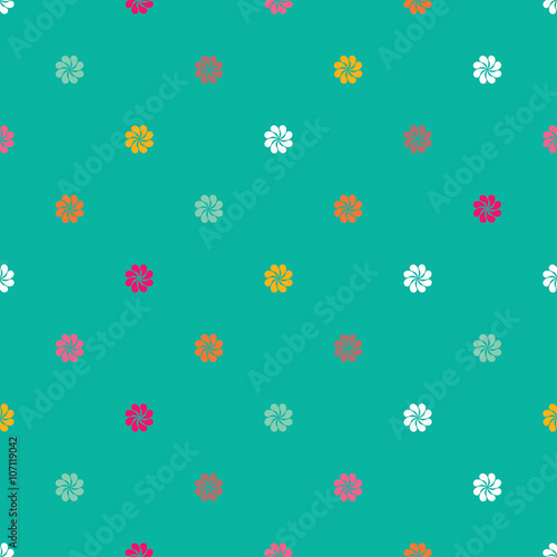Seamless vector background with decorative flowers. Print. Cloth design, wallpaper.