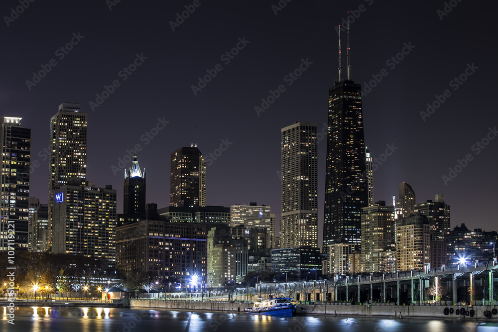 Fototapeta premium chicago at night