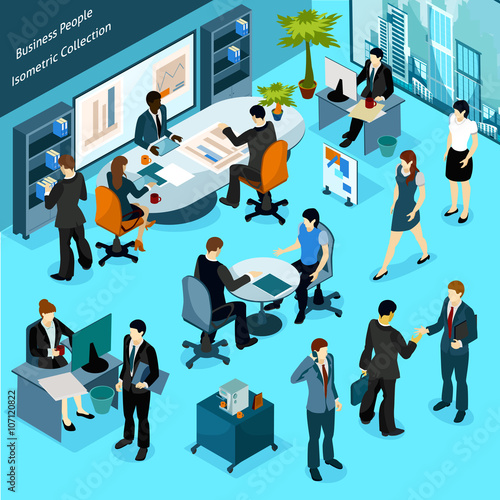 Business People Isometric Collection
