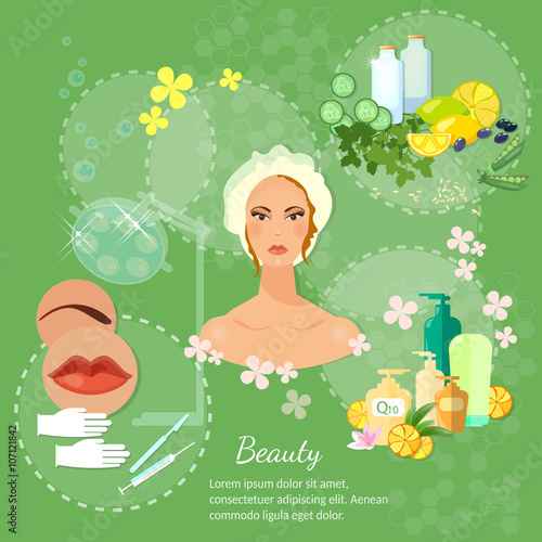 Plastic surgery woman beauty