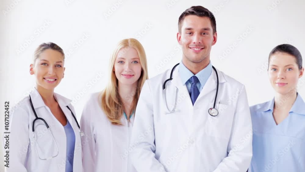 group of smiling doctors group of smiling doctors