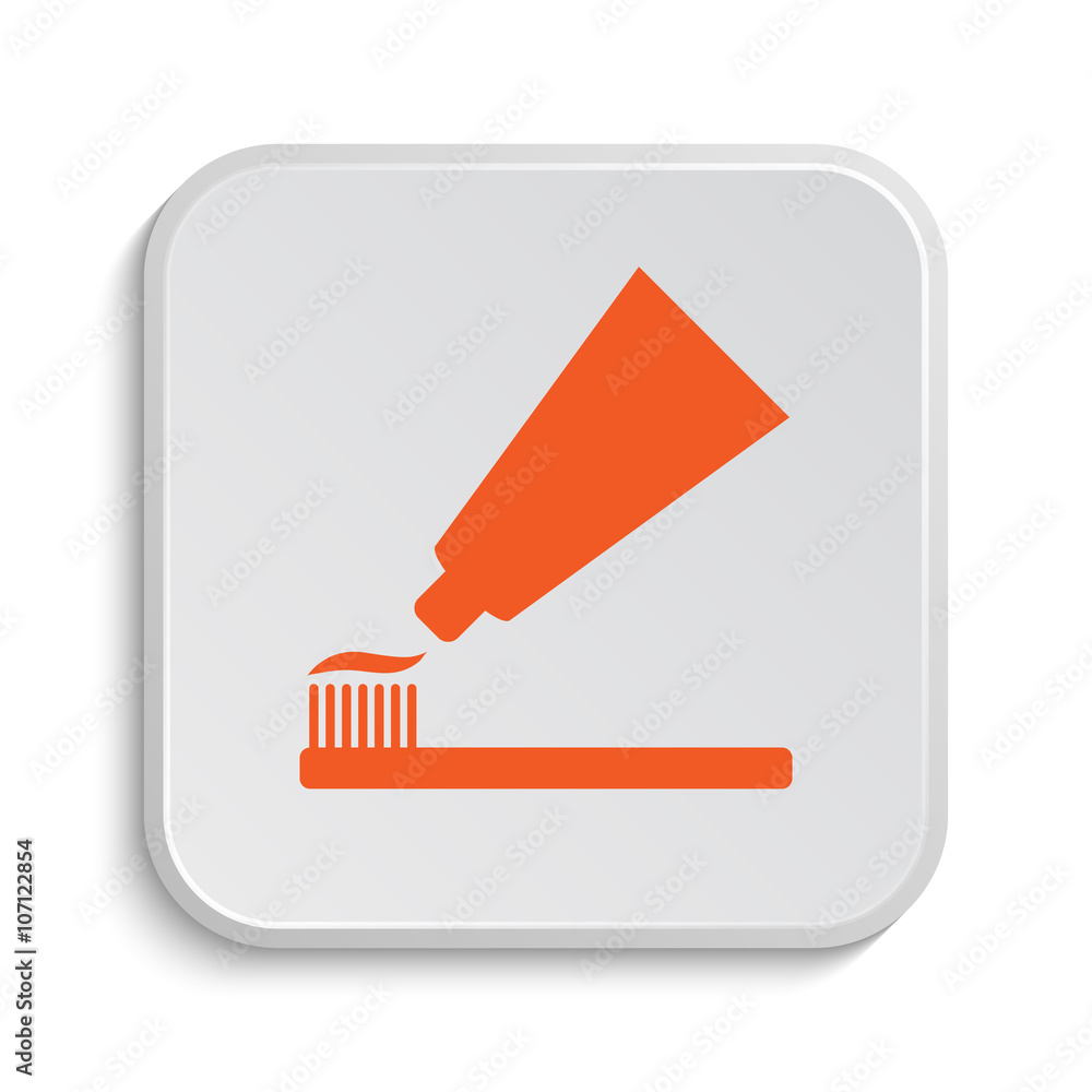 Tooth paste and brush icon Tooth paste and brush icon