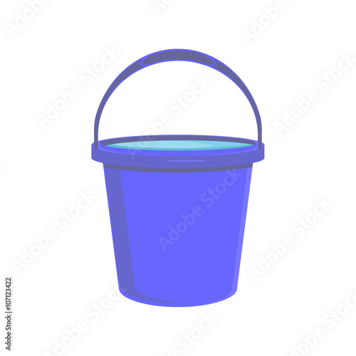 Blue bucket icon