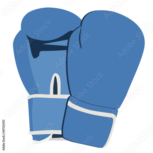 Blue boxing gloves