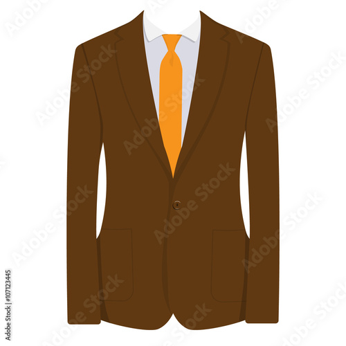 Brown businessman suit