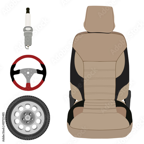 Car parts vector