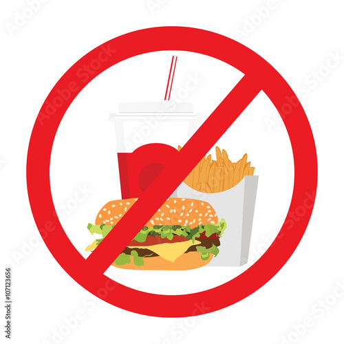 No fast food sign
