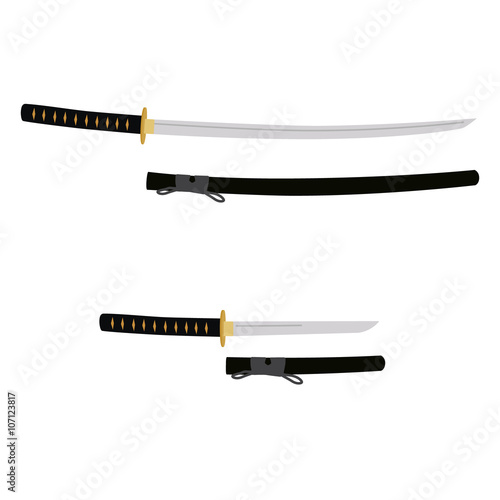 Tanto and katana sword