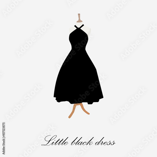 Woman black dress