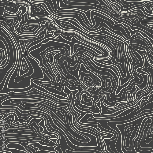 Topographic map, vector illustration, seamless pattern