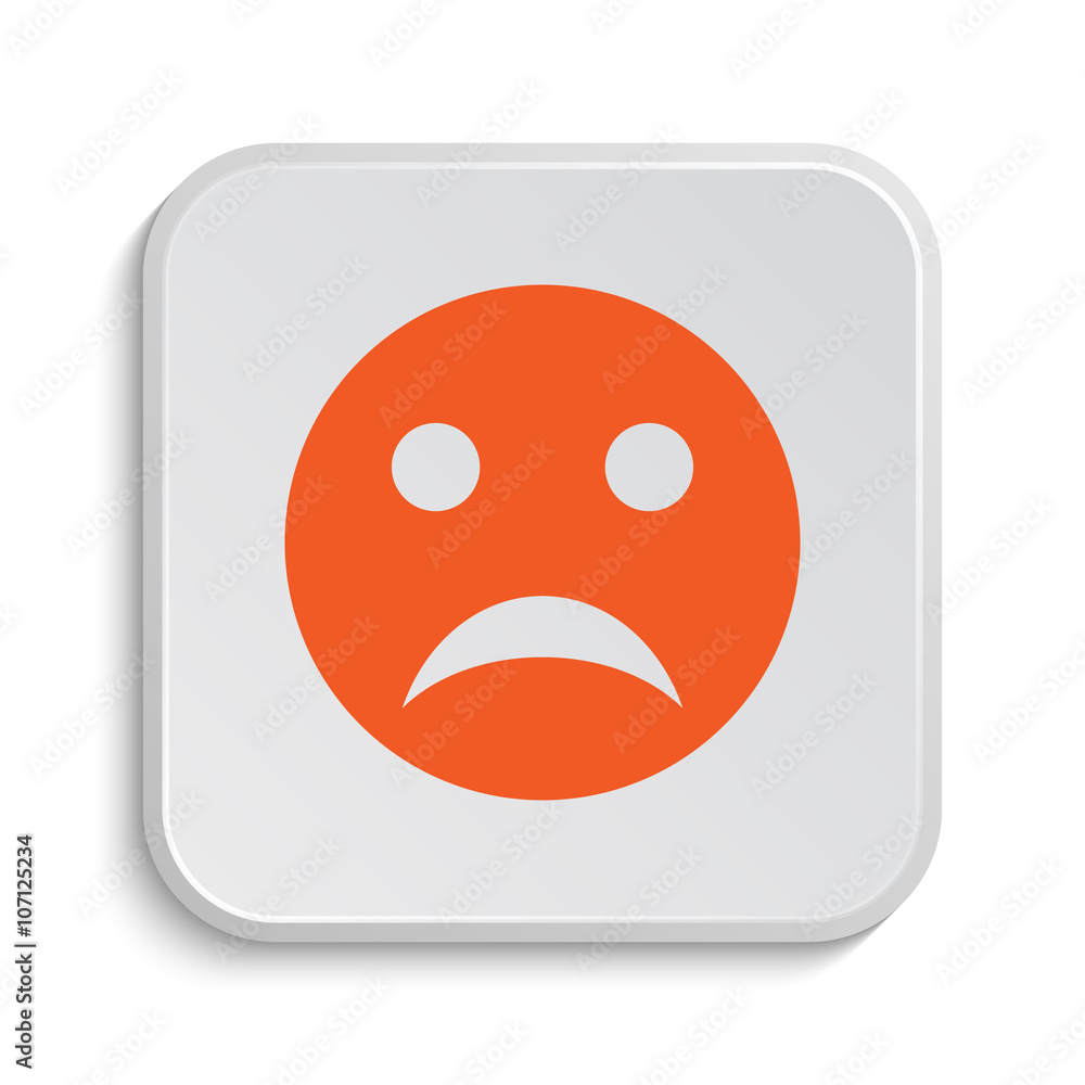Obraz premium Sad smiley icon