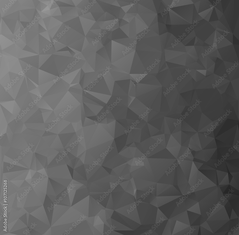 Obraz premium Black Polygonal Mosaic Background, Creative Design Templates