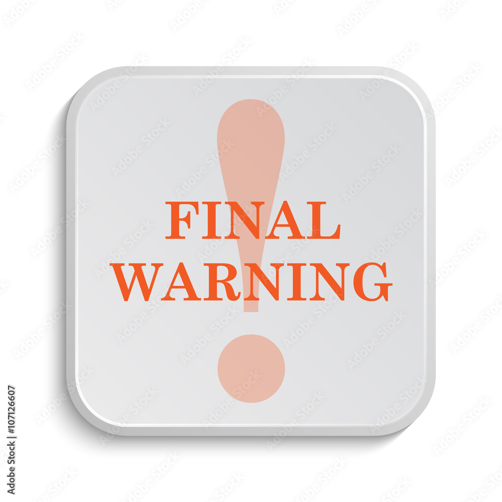 Final warning icon