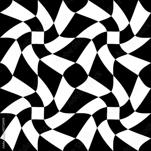 Vector modern seamless geometry pattern, black and white abstract geometric background, subtle pillow print, monochrome retro texture, hipster fashion design © sunspire