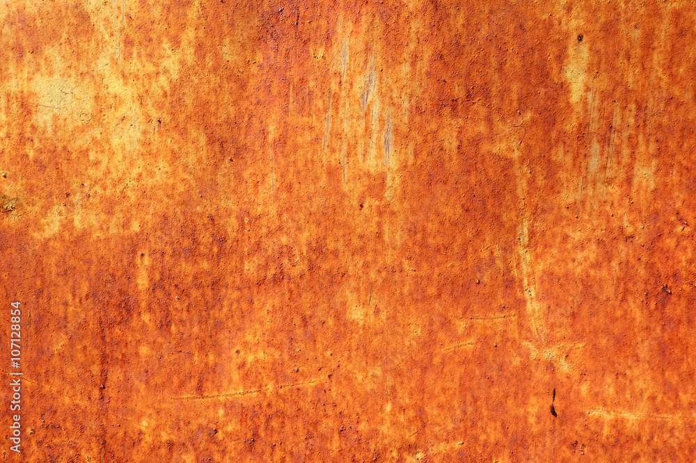 Old metal wall with rust texture background