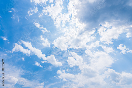 blue sky with cloud