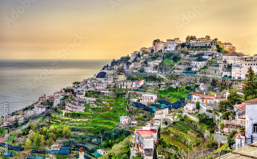 View of Ravello village on the Amalfi Coast photo