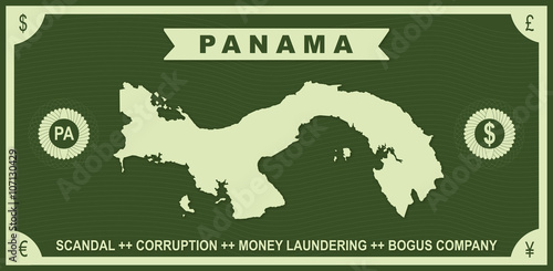 Panama papers scandal 2016 vector graphic