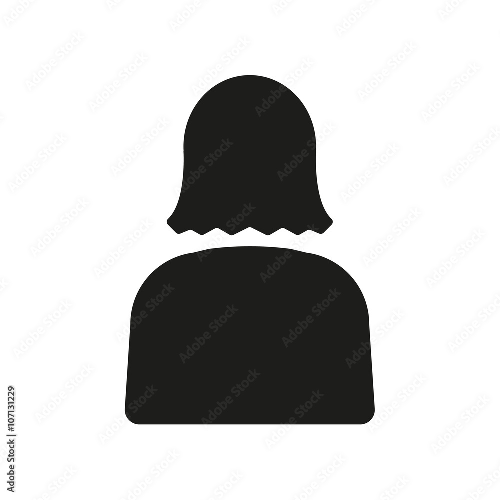 The woman icon. Lady and girl, avatar, people symbol. UI. Web. Logo. Sign. Flat design. App. The woman icon. Lady and girl, avatar, people symbol. UI. Web. Logo. Sign. Flat design. App.