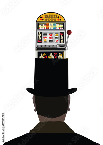 uomo pensa slot machine