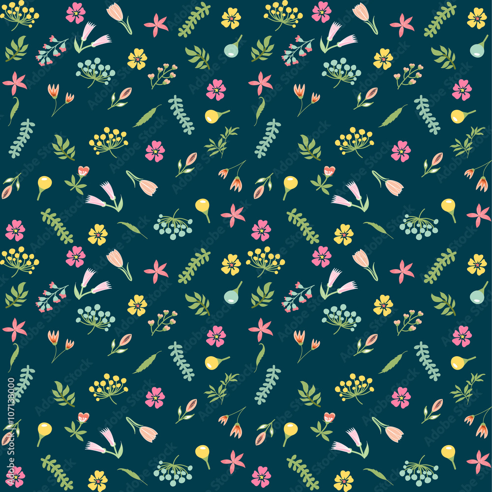 Seamless floral pattern. Flowers texture. Seamless floral pattern. Flowers texture.
