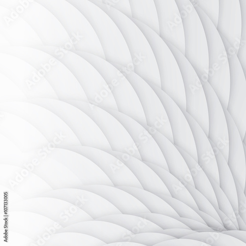 White scales. Abstract geometric background